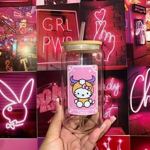 Hello kitty Taurus ♉️ tumbler